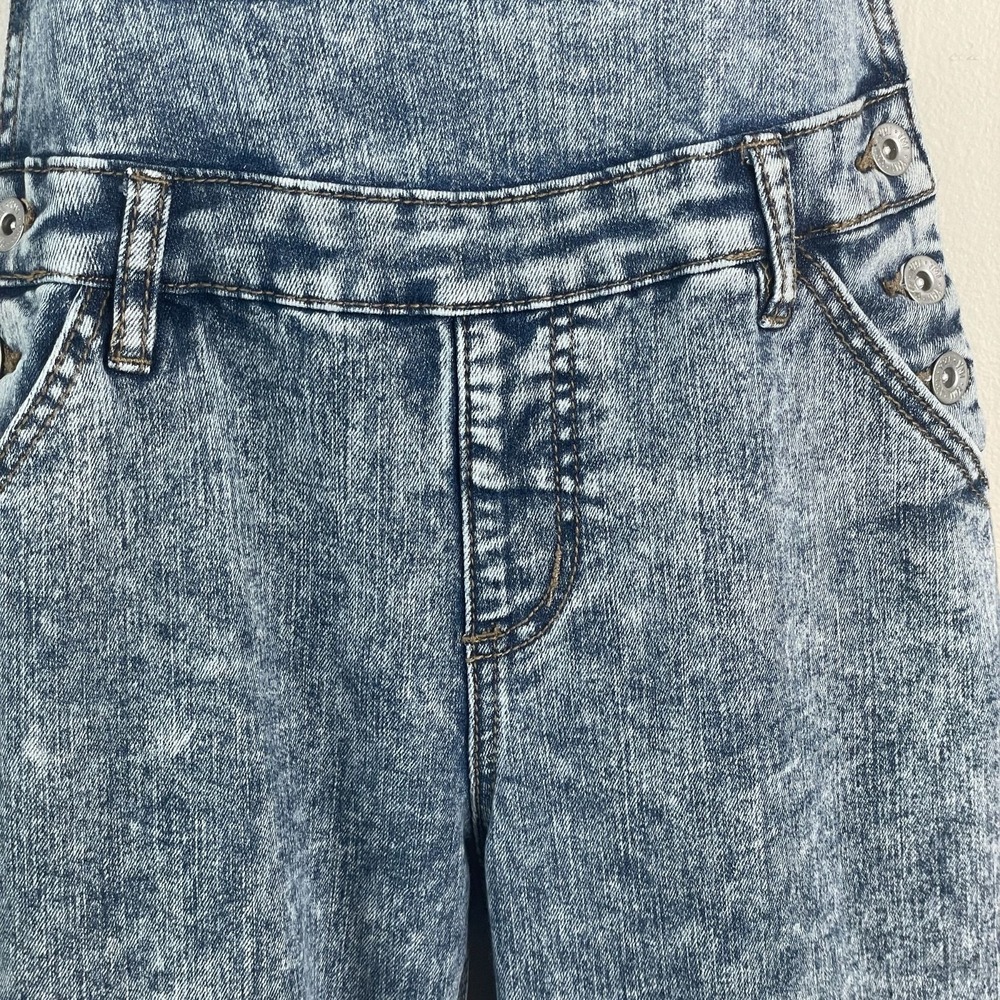 Vintage Y2K YMI Grunge Mineral Washed Denim Overalls Womens 5 XS Tapered Leg - Picture 7 of 16